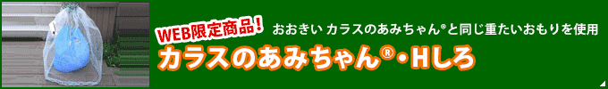 WEB限定商品！カラスのあみちゃん®・Hしろ45